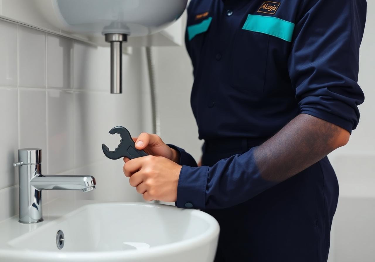 Mersin sucu tesisatçı — lavabo bağlantısında yerinde çalışma